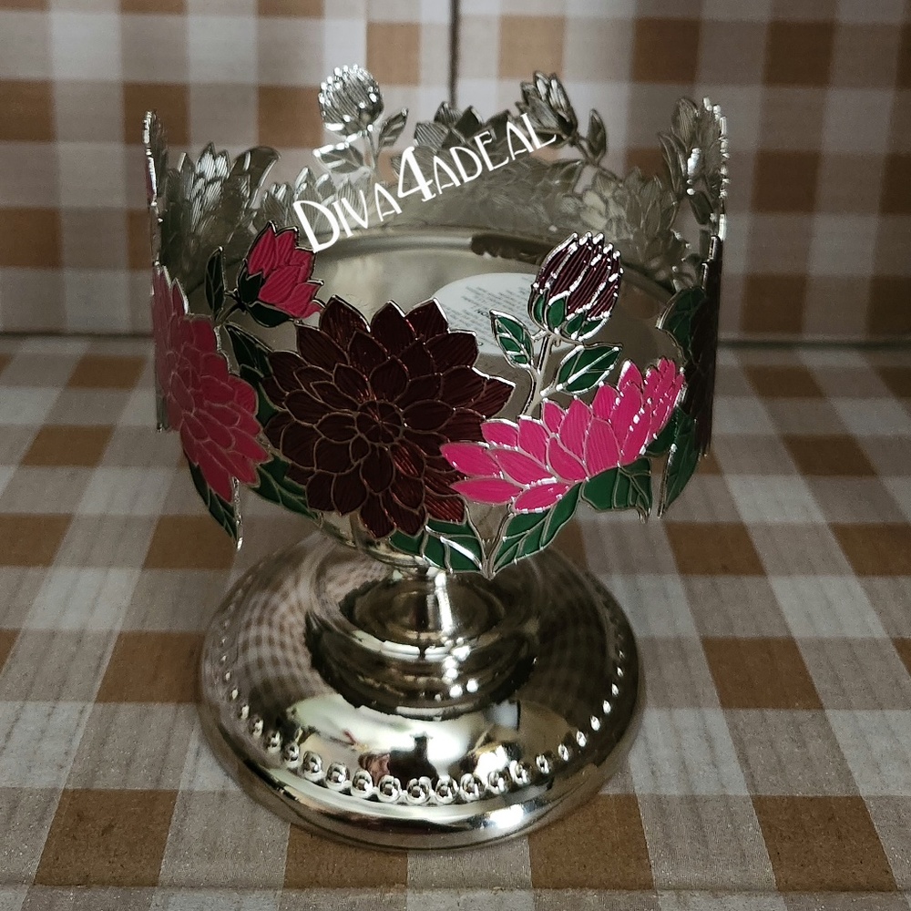 New Bath & Body Works DAHLIA 3-Wick Candle Holder